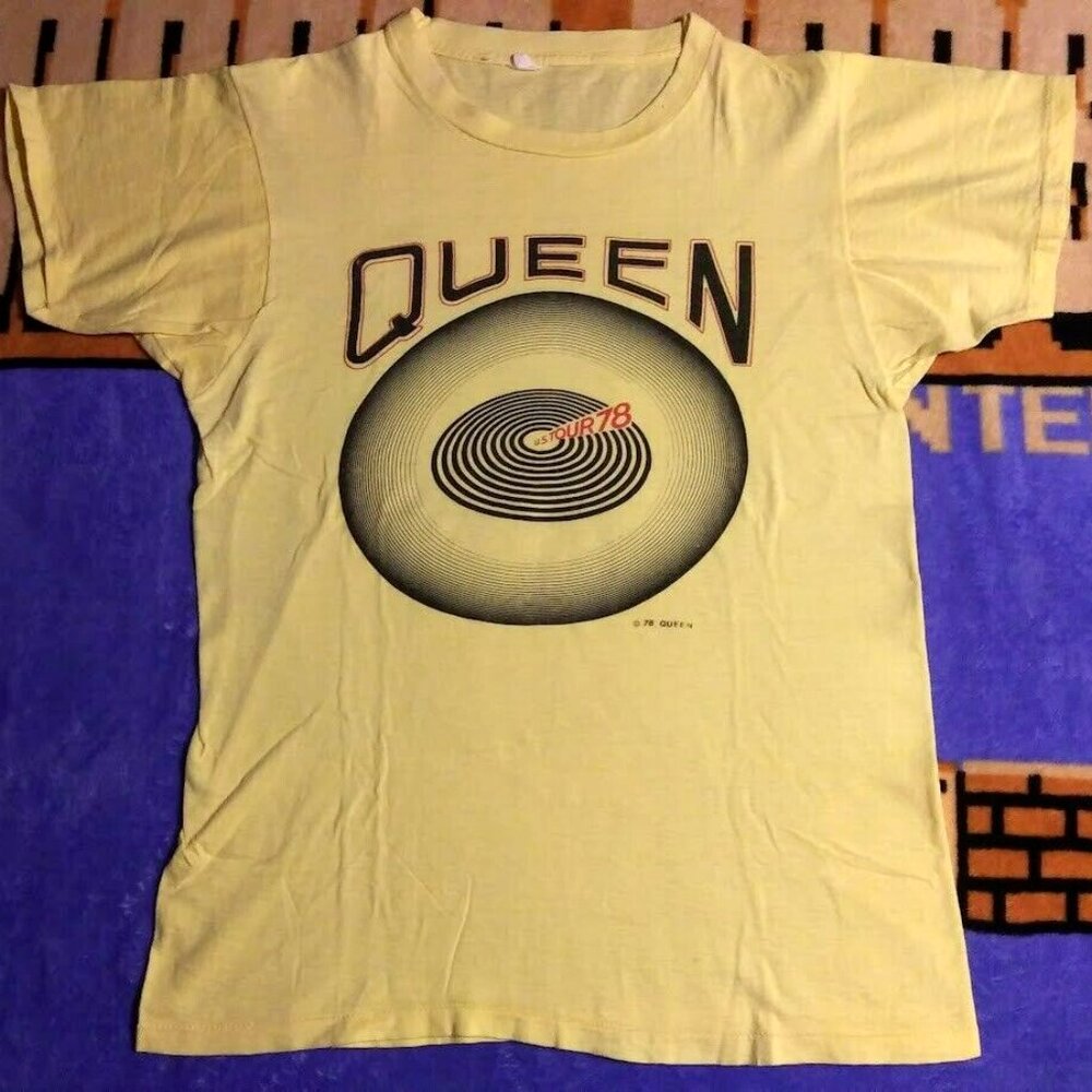 Vintage Rare 1970s Queen Band Jazz 1978 U.S. Tour Single Stitch T-shirt
